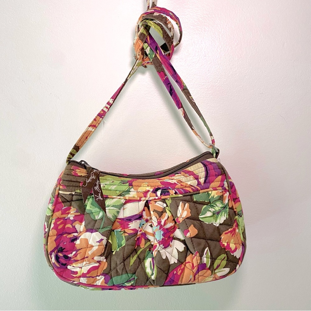 Vera Bradley Frannie Purse English Rose Small Floral Crossbody Bag